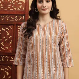 Anouk Rustic Women Printed Pure Cotton Kurti-image-60