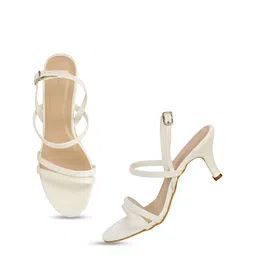 GRACECODE PU Kitten Sandals with Bows image 4