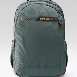 Priority Unisex Brand Logo Printed Detail Laptop Backpack - 31.86 L - 16 Inches-17