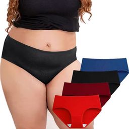 Diving DeepWomen Pack of 4 Cotton Low Rise Hipster Briefs-image-145