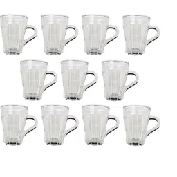 Somil Clear Glass Coffee & Tea Cup / Mug (100 Ml), Enjoy Your Drink in Style, 17 X 9.5 X 9.5 Cm, Pack of 11-image-85