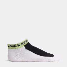 Jack & Jones Men Pack Of 3 Color-Blocked Ankle-Length Socks image 3