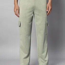 VOGAAN Men Relaxed Cargos Trousers-image-29