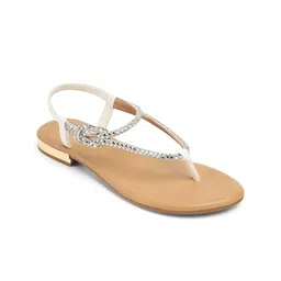 PEPPER Women Embellished Party T-Strap Flats-image-59