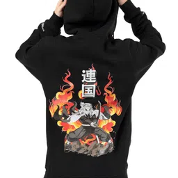 RHINO CULT Women Anime Printed Cotton Hooded Sweatshirt-picture-15