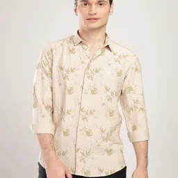 NEVER NEUD Men Comfort Floral Opaque Printed Casual Shirt-image-16