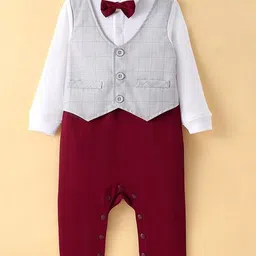 Mark & Mia Infant Boys Checked Romper-18