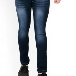 COMFITS Men Classic Slim Fit Low Distress Light Fade Jeans-picture-48