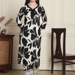 Rajnandini Printed Tunic With Trousers Co-Ords-picture-1