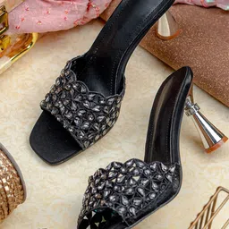 NR By Nidhi Rathi Women Embellished Party Block Sandals-52