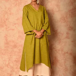 JHALAKK BY LAALZARI V-Neck Tunic With Palazzos Co-Ords-picture-19