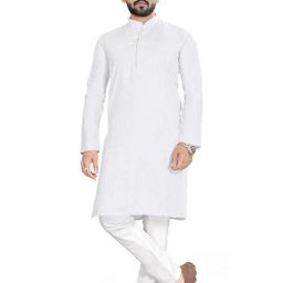 AWM Men Cotton Solid Straight Kurta-image-78