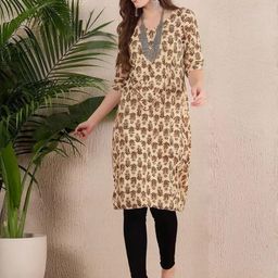 Anouk Rustic Women Ethnic Motifs Printed Crepe Kurta-image-99