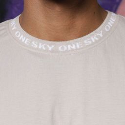 ONE SKY Men Raw Edge T-shirt-image-21