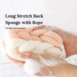 CareDone Set Of 3 Soft Round, Back Scrubber With Long Handle Loofah image 4