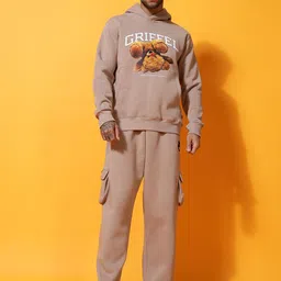 GRIFFEL Men Printed Self Design Long Sleeves Tracksuits-picture-20
