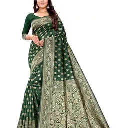 Moda Rapido Ethnic Motifs Woven Design Zari Pure Silk Banarasi Saree-image-92