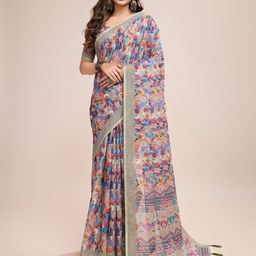 SHRIMAY Women Floral Printed Saree-image-83
