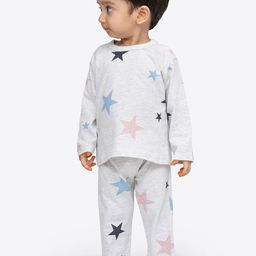 ariel Kids Printed Round Neck Pure Cotton T-shirt With Trouser-image-20