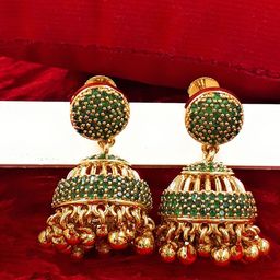 Anujeet Fashion Hub Gold Plated Contemporary Jhumkas-picture-54
