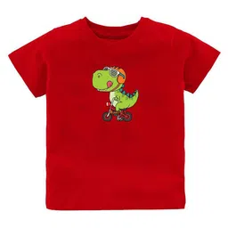 KAVEE Kids Printed Pure Cotton Applique T-shirt-picture-29