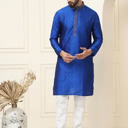 SOJANYA Men Regular Kurta with Churidar-picture-4