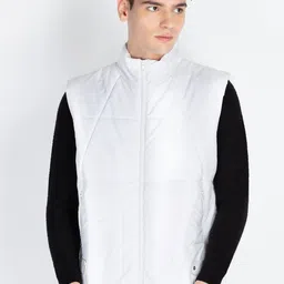 Status Quo Men Mock Collar Solid Casual Padded Jacket-image-23
