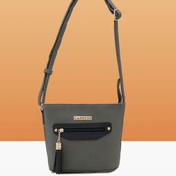 Caprese Women Textured Structured Leather Sling Bag-16
