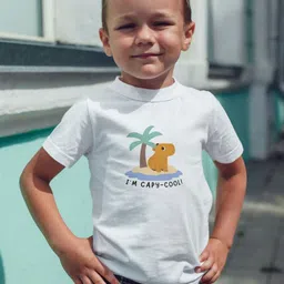 Pranava Boys Printed Organic Cotton Pockets T-shirt-image-7