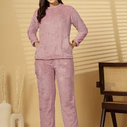 FABINALIV Women Self Design Night suit-image-27