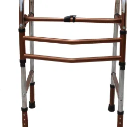 Height Adjustable Foldable Men/Women/Old Age People Copper Steel Walking Stick-image-38