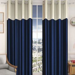 Galaxy Home Decor Blue Set of 2 Window Curtain-image-63