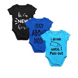 MYBABYTOWN Kids Pack Of 3 Printed Cotton Bodysuit-18