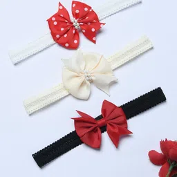 FUNKRAFTS Girls Set of 3 Embellished Hairband-91