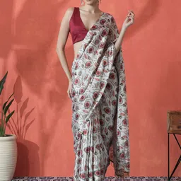 Sangria Floral Printed Ready to wear Saree-picture-7