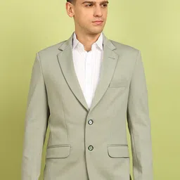 FUBAR Slim-Fit Single-Breasted Cotton Casual Blazer-picture-18
