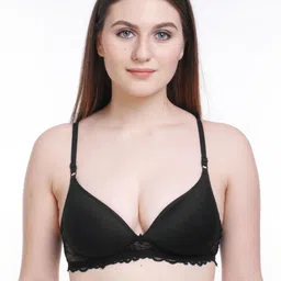 Samvar Black Cotton Non-Wired Non Padded Minimizer Bra-picture-45
