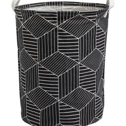 HOKIPO Black & White Printed Foldable Laundry Bag-19