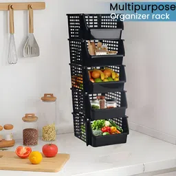 RUBOXA Black Set of 1 Regular Multi-Utility Organisers image 5