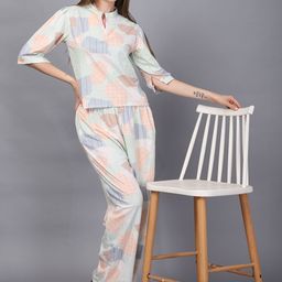 Thansmay Kleider Colourblocked Top & Palazzos Co-Ord Set-image-67