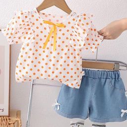 POP STREET KIDS Girls Printed Top with Shorts-image-83