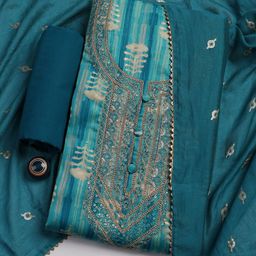 Meena Bazaar Embroidered Unstitched Dress Material-image-88