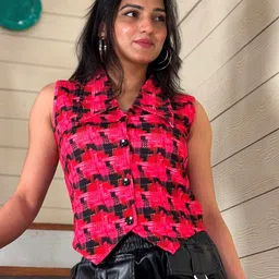 TANDUL Checked Waistcoat-picture-26