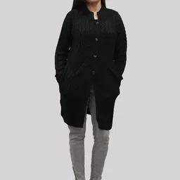 HAUTEMODA Women Quirky Woollen Cardigan-image-38