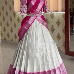 Self Design Semi Stitched Lehenga Choli-image-28