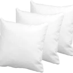 sofa pillows 40cm*40cm cushion fillers for sofa pillows (16x16 cm) Cotton Solid Cushion Pack of 3-25