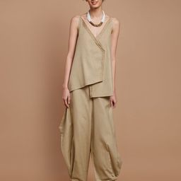 Chhaya Gandhi Design Studio Sphagetti Top With Trousers Co-Ords-picture-24