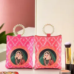 Kuber Industries Women Pack of 2 Embellished Shopper Handheld Bag-image-17