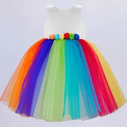 STANWELLS KIDS Net Fit & Flare Dress-image-76