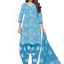 shree jeenmata collection Printed Pure Cotton Unstitched Dress Material-image-99